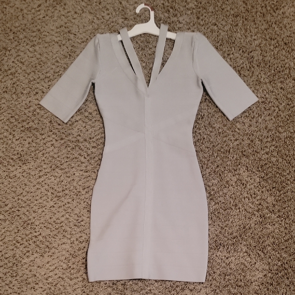 BEBE Elegant Gray Women's Dress
